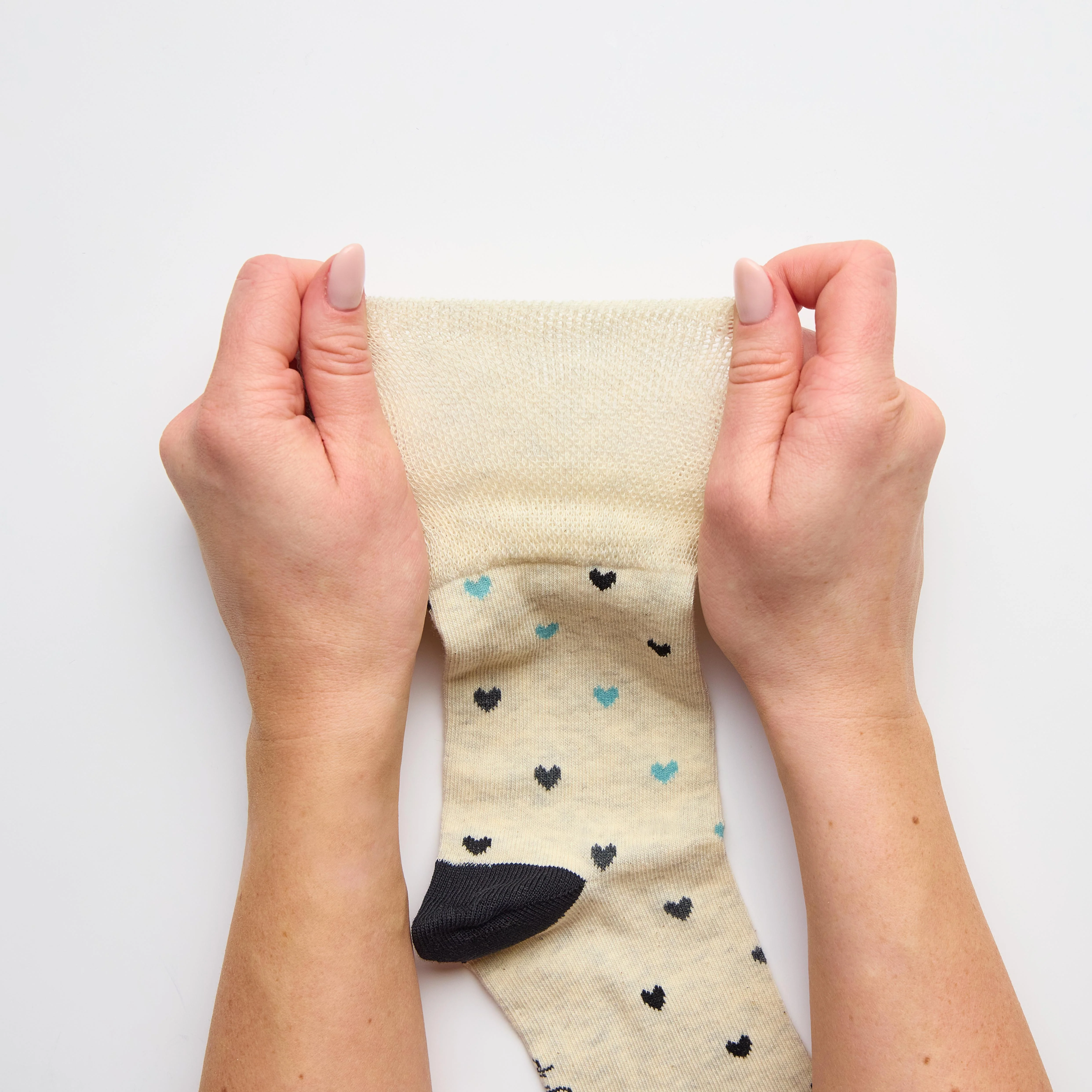 3 Pairs Ladies Cotton Socks - Micro Pattern - Image 3