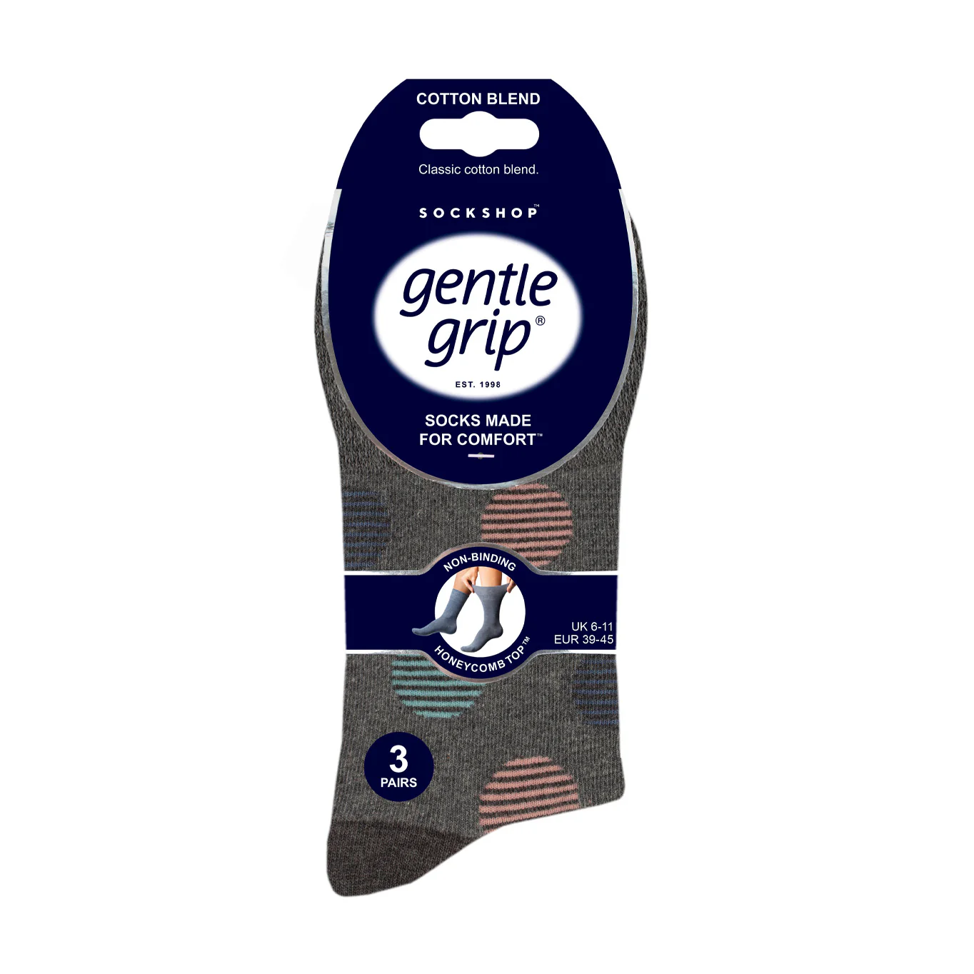 3 Pairs Men's Cotton Socks - Cosmic Neutral - Image 4